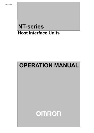 NT-series Host Interface Units