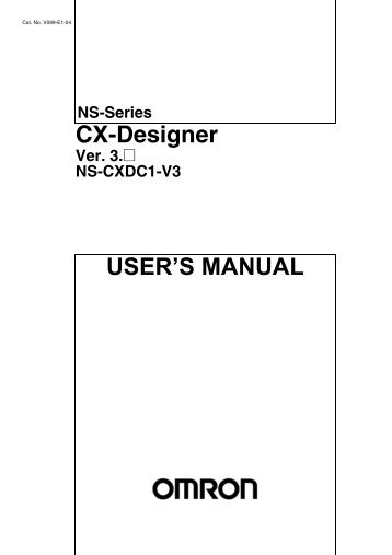 CX-Designer USER'S MANUAL