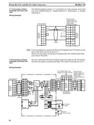 20 Wiring RS-232C and RS-422 Cable Connectors Section 1-6