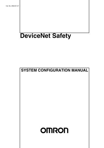 DeviceNet Safety System Configuration Manual