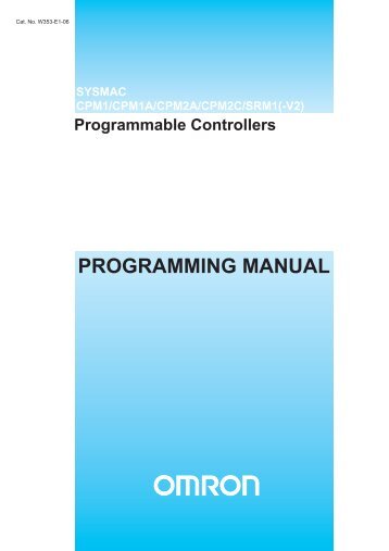 SYSMAC CPM1/CPM1A/CPM2A/CPM2C/SRM1(-V2 ...