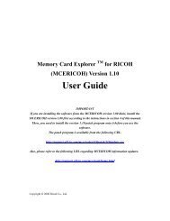 MCERICOH User Guide (PDF format)