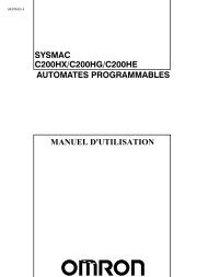 C200HX C200HG C200HE - Manuel d'utilisation - Francais