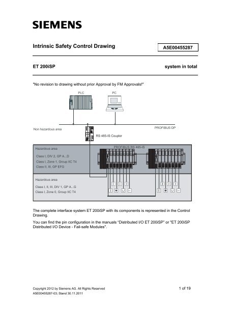 Intrinsic Safety Control Drawing