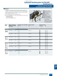 Isolierstoff-Verteilersystem ALPHA 8HP 18