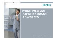 Product Phase-Out Application Modules - Siemens Industry Online ...