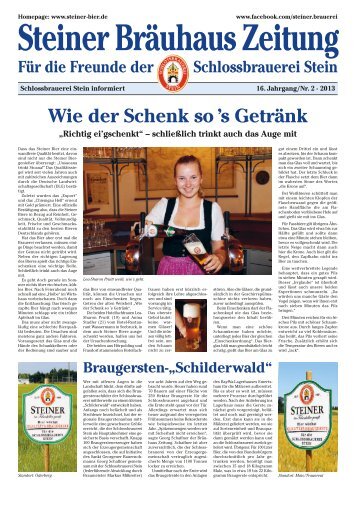 Steiner Bräuhaus Zeitung