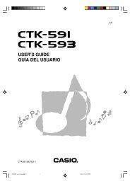 取扱説明書 | CASIO