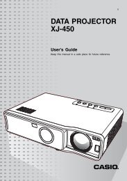 DATA PROJECTOR XJ-450 - Casio