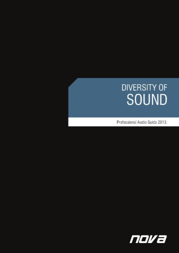 Nova Audio Produktkatakog 