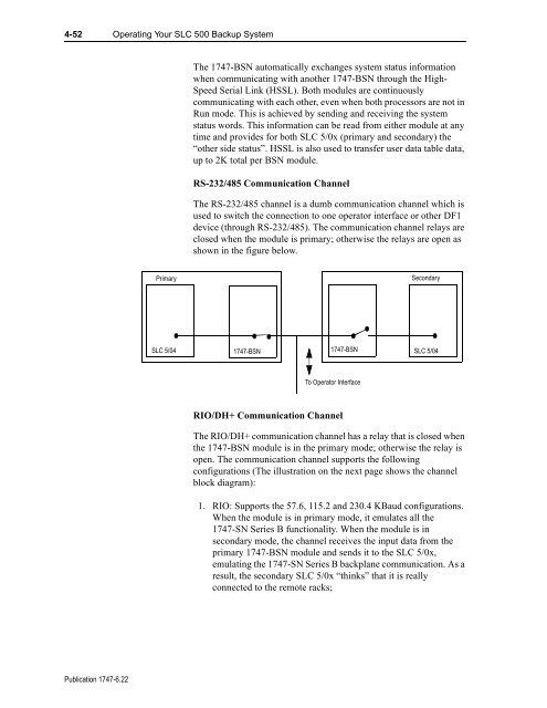 1747-6.22, Backup Scanner User Manual