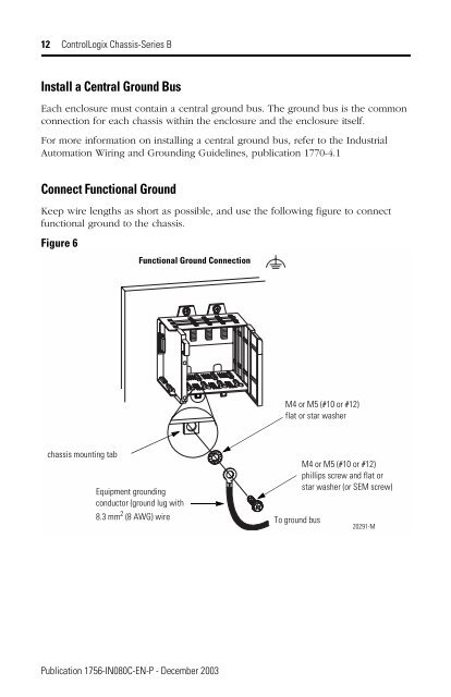 1756-IN080C-EN-P, ControlLogix Chassis-Series B Installation ...