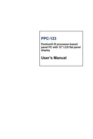 PPC-123 User's Manual