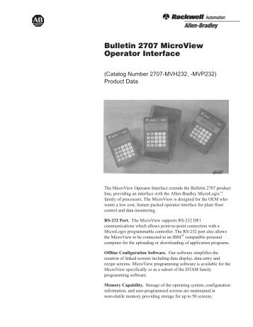 2707-2.4, MicroView Technical Data