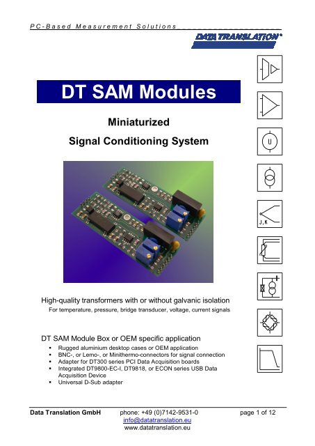 DT SAM Modules
