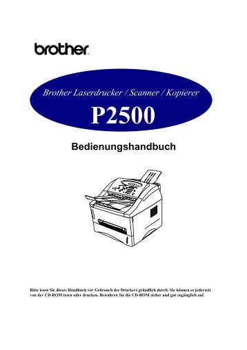 Brother Laserdrucker / Scanner / Kopierer - Support und Treiber