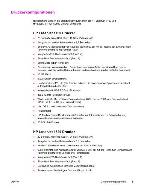 HP LaserJet 1160 and HP LaserJet 1320 Series Printer User Guide ...