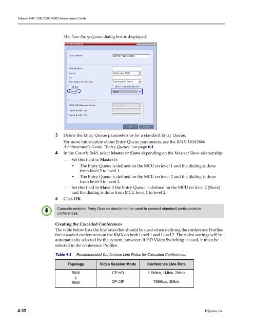 RMX 2000 Administrator's Guide Version 7.6.1 - Polycom