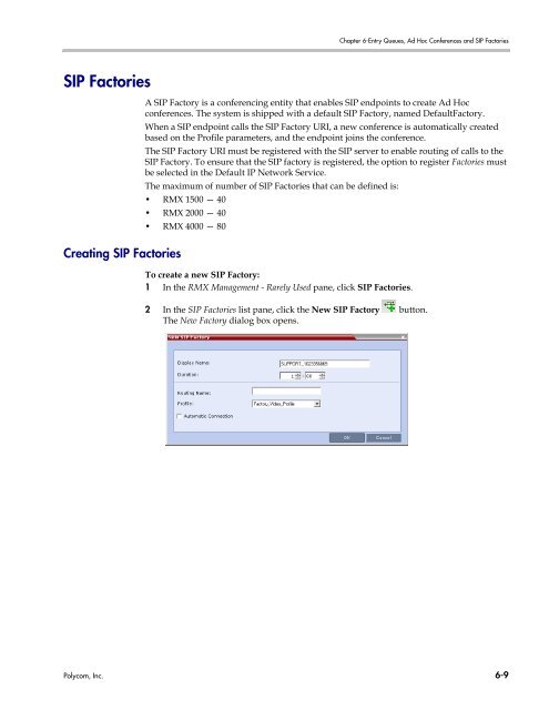 RMX 2000 Administrator's Guide Version 7.6.1 - Polycom