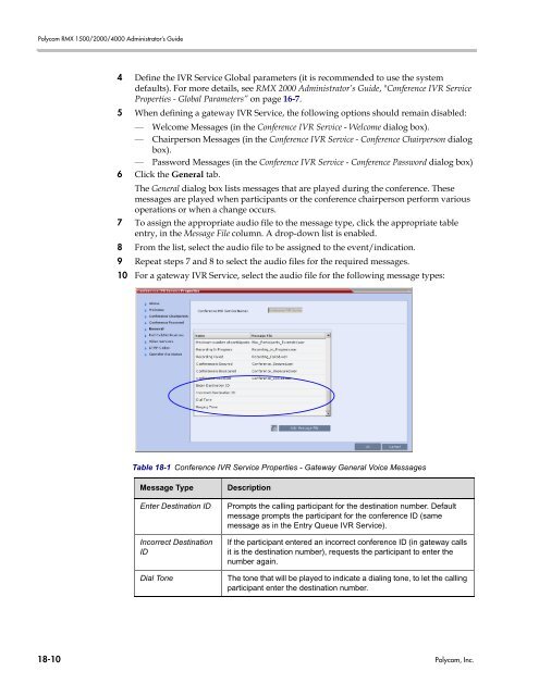 RMX 2000 Administrator's Guide Version 7.6.1 - Polycom