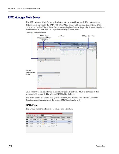 RMX 2000 Administrator's Guide Version 7.6.1 - Polycom