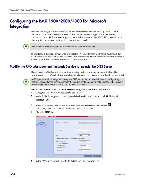 RMX 2000 Administrator's Guide Version 7.6.1 - Polycom