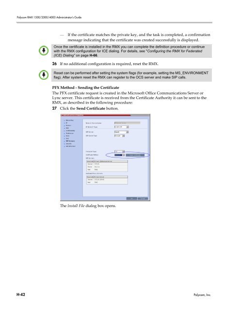 RMX 2000 Administrator's Guide Version 7.6.1 - Polycom