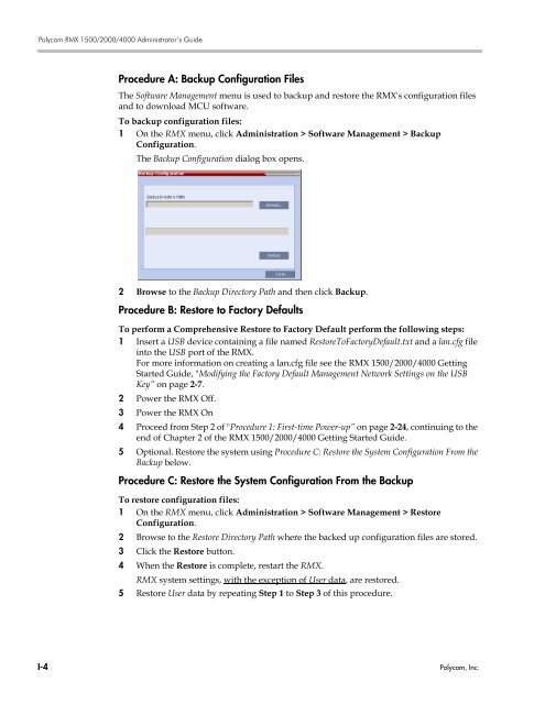 RMX 2000 Administrator's Guide Version 7.6.1 - Polycom