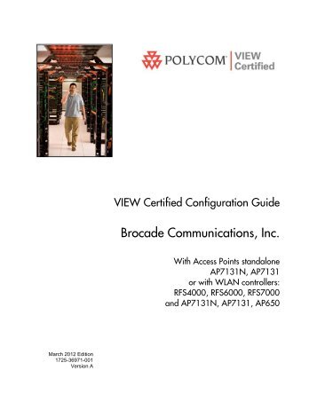 Brocade Communications, Inc. WLAN controllers - Polycom