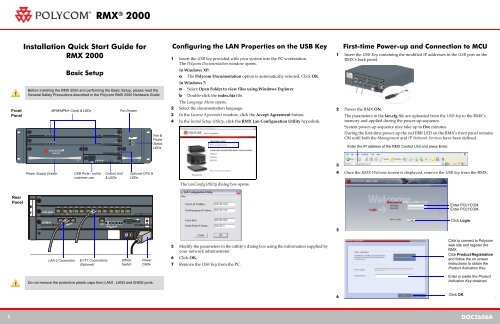 RMX 2000 Quick Installation A3 - Polycom