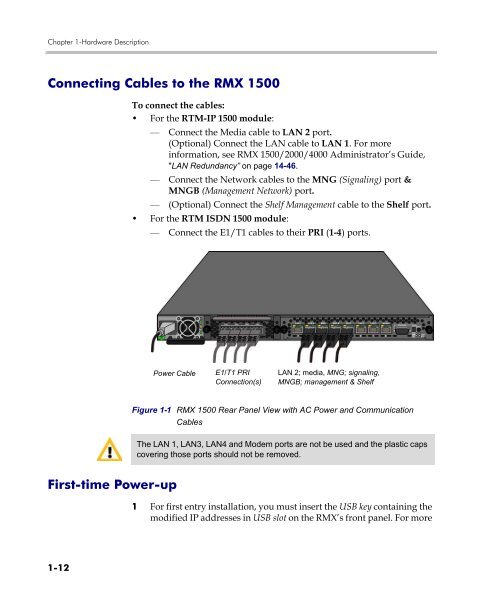 RMX 1500 Hardware Guide.book - Polycom