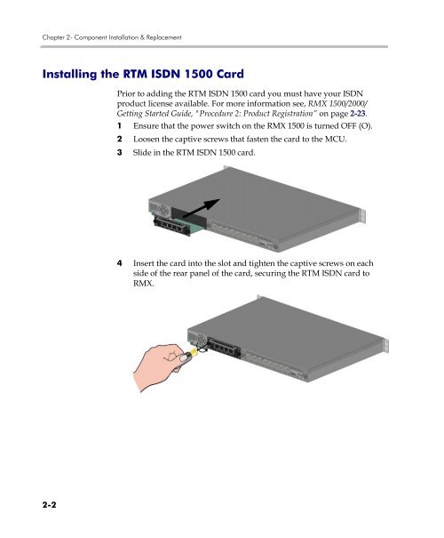 RMX 1500 Hardware Guide.book - Polycom