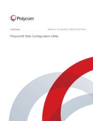 Web Configuration Utility User Guide - Polycom