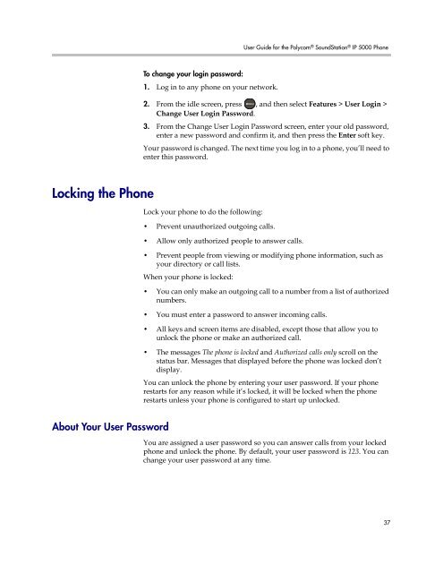 User Guide for the Polycom SoundStation IP 5000 Phone