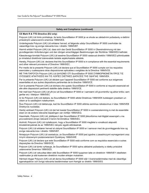 User Guide for the Polycom SoundStation IP 5000 Phone