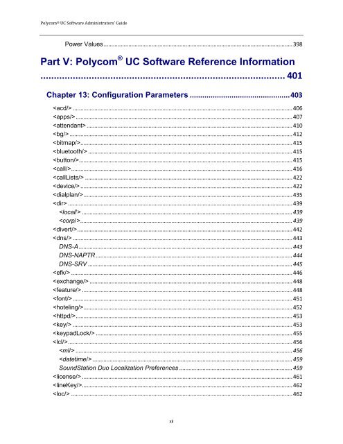 Polycom UC Software Administrators' Guide - 4.1.0