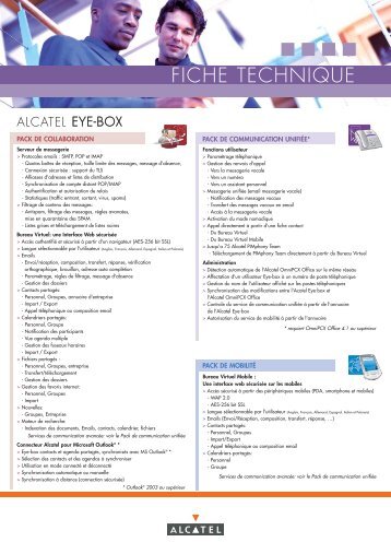 fiche technique - Alcatel-Lucent Eye-box Support