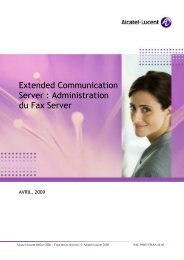 Extended Communication Server - Alcatel-Lucent Eye-box Support