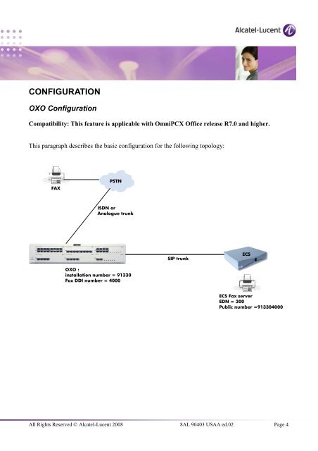 Fax Server - Alcatel-Lucent Eye-box Support