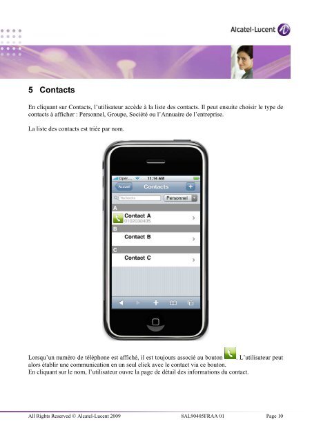 Bureau Virtuel Mobile pour iPhone (guide utilisateur)