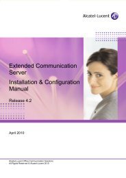 Installation and configuration manual - Alcatel-Lucent Eye-box Support