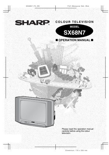 SX68N7_ FC_EN - Sharp Australia Support - Sharp Corporation of ...