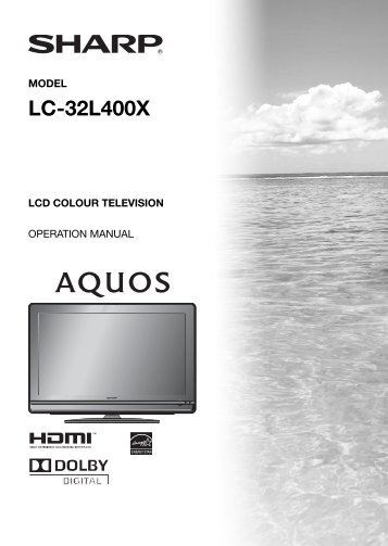 lcd colour television - Sharp Australia Support