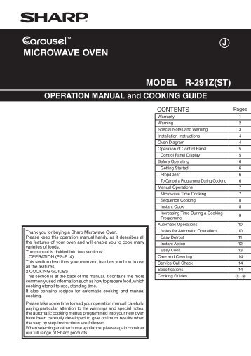 R-291Z(ST) [Cover].indd - Sharp Australia Support