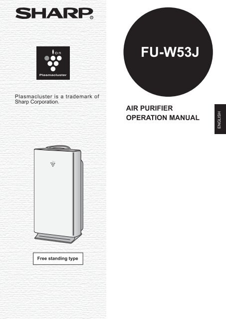 fu-w53j air purifier operation manual - Sharp Australia Support ...