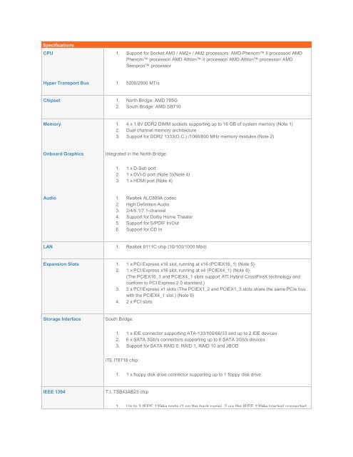 AMD Phenom? II processor/ AMD Phenom? processor/ AMD A