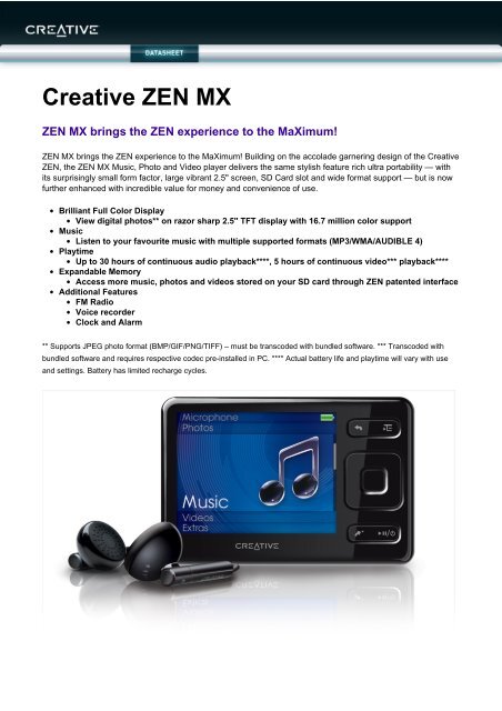 creative mp3 player software creative mp3 player software