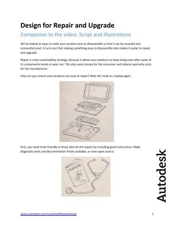 Design for Repair and Upgrade - Autodesk Sustainability Workshop