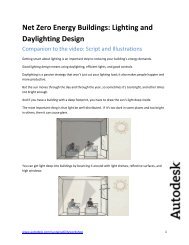 Lighting and Daylighting Design - Autodesk Sustainability Workshop
