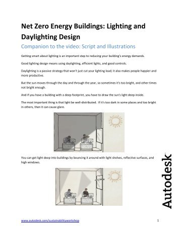 Lighting and Daylighting Design - Autodesk Sustainability Workshop